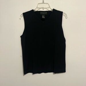 August Silk black top